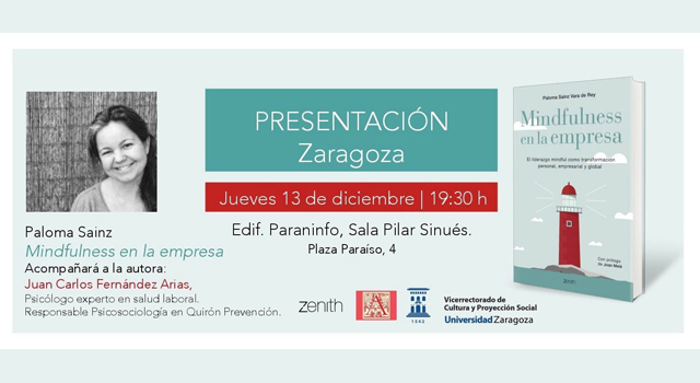 Paloma Sainz presenta Mindfulness en la empresa